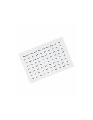 Lot de 640 étiquettes couleurs des fils DMC