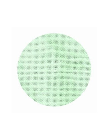 Toile de lin Zweigart Cashel coloris 6159 - Marbré vert