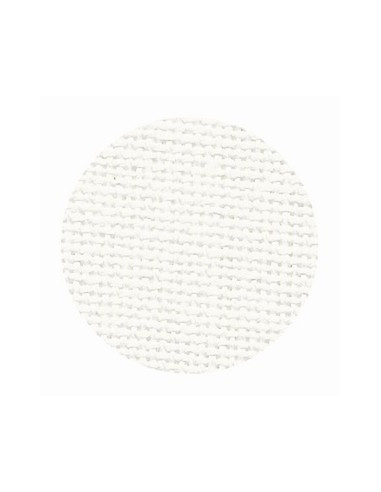 Toile de lin Zweigart Cork coloris 101 - Blanc cassé