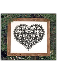 Broderie Passion - Amour de Campagne - Fiche Papier