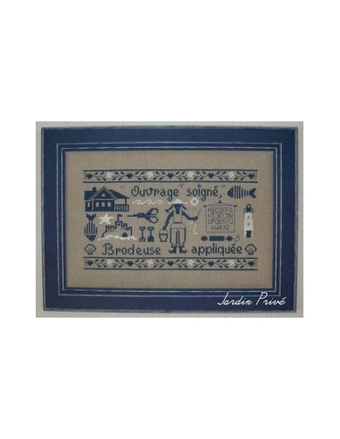 Jardin Privé - Ouvrage soigné, Brodeuse appliquée