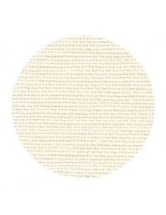 Toile de lin Zweigart Belfast coloris 222 - Crème