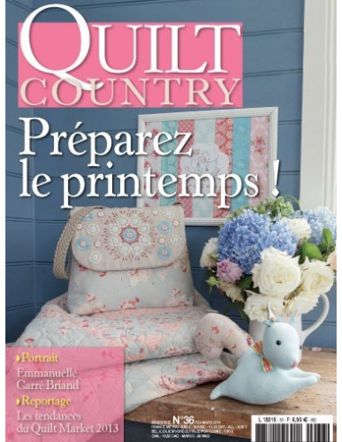 Magazine - Quilt Country n°36 - Préparez le printemps !