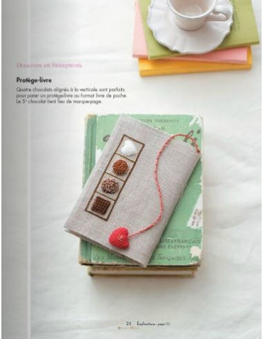 Livre - Pâtisseries parisiennes en broderie...