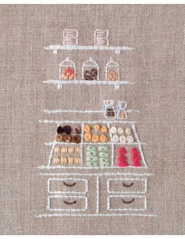 Livre - Pâtisseries parisiennes en broderie...