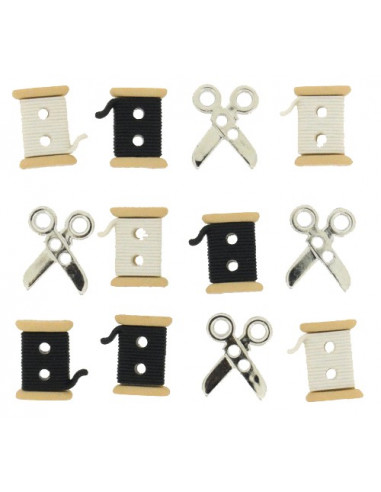 Lot de boutons Dress It Up - Sew Cute Spools /...
