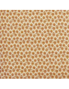 Tissu Patchwork - Petites fleurs - terracotta