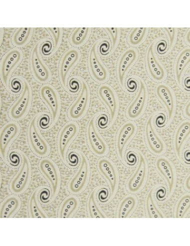 Tissu Patchwork - Volutes - beige