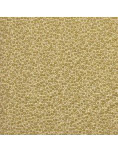 Tissu Patchwork - Petits ronds - brun clair (moutarde)