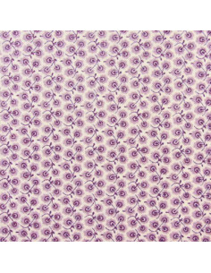 Tissu Patchwork - Petites fleurs - mauve