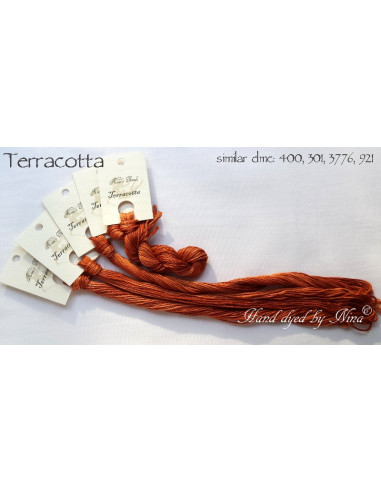 Fil Nina's Threads - coton mouliné - Terracotta