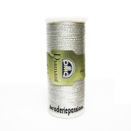 Fil à broder Diamant de DMC - coloris argent clair D168