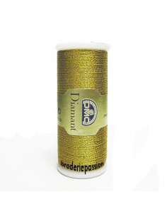 Fil à broder Diamant de DMC - coloris or foncé D3852