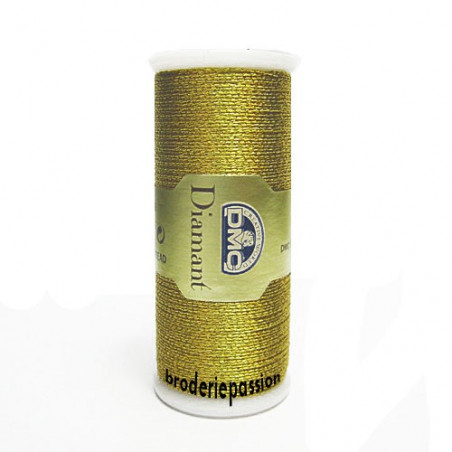Fil à broder Diamant de DMC - coloris or foncé D3852