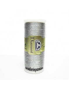 Fil à broder Diamant de DMC - coloris argent D415