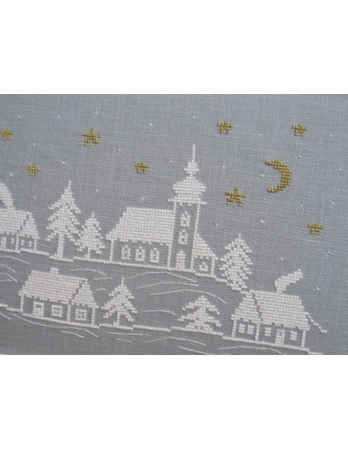 Broderie Passion - Village en hiver
