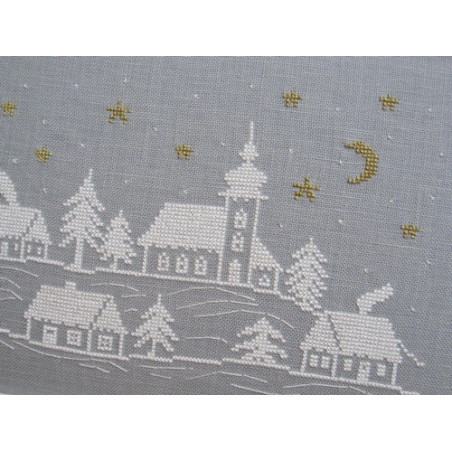 Broderie Passion - Village en hiver