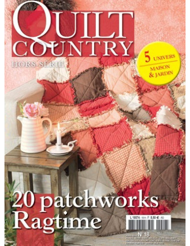 Magazine - Quilt Country hors-série n°18 - 20 patchworks Ragtime