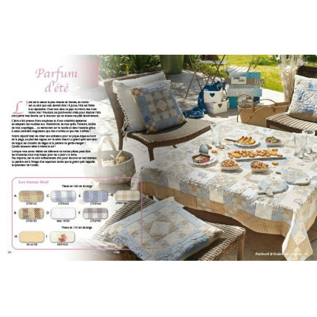 Livre - Patchwork & broderie des 4 saisons