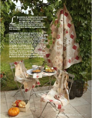 Livre - Patchwork & broderie des 4 saisons