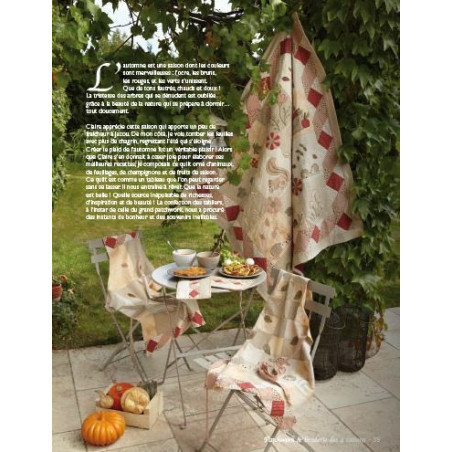 Livre - Patchwork & broderie des 4 saisons