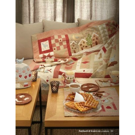 Livre - Patchwork & broderie des 4 saisons