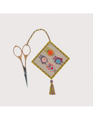 Kit Point De Croix Le Bonheur Des Dames 'Porte-ciseaux Sakura' - 10x10cm