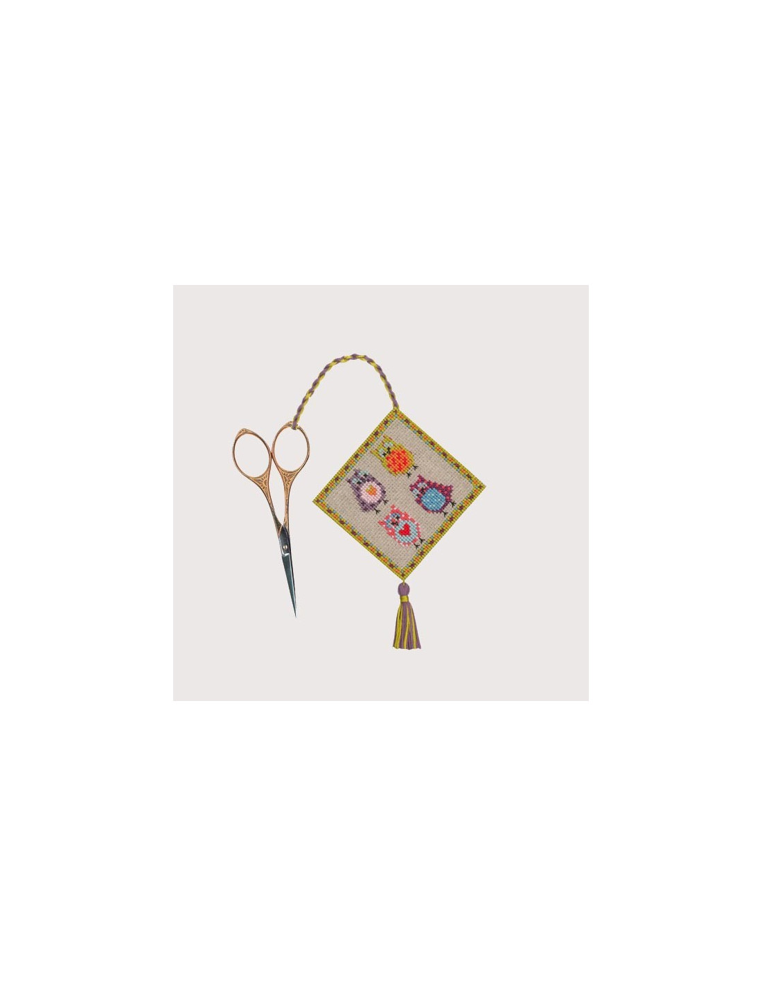 Kit Point De Croix Le Bonheur Des Dames - Sac Chat Scottish Style - Neuf