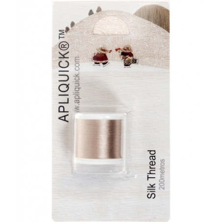 APLIQUICK ®™ - Fil de soie - beige - 200 mètres