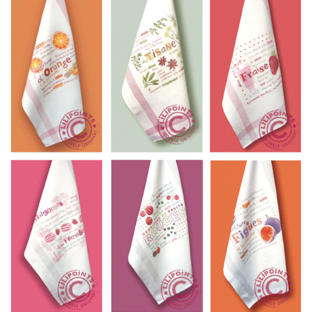 Graziano - Linge/torchon BONN blanc et rouge