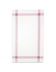Graziano - Linge/torchon BONN blanc et rouge