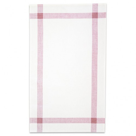 Graziano - Linge/torchon BONN blanc et rouge