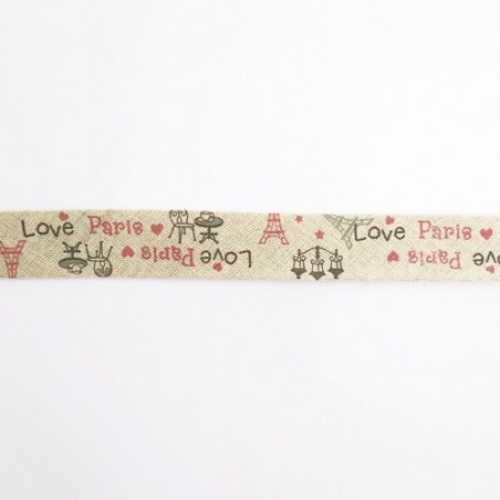 Biais replié Fillawant - Love Paris