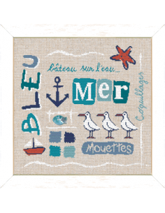 Lili Points - Bleu + poisson nacre