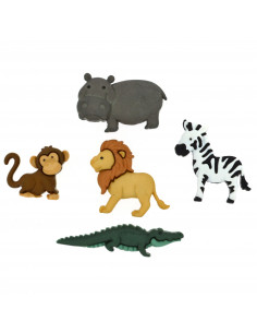 Lot de boutons Dress It Up - Noah's Animals