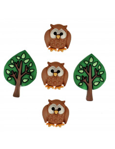 Lot de boutons Dress It Up - Night Owls