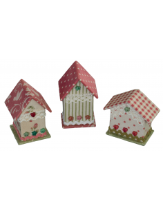 Kit de cartonnage - 3 Mini maisonnettes