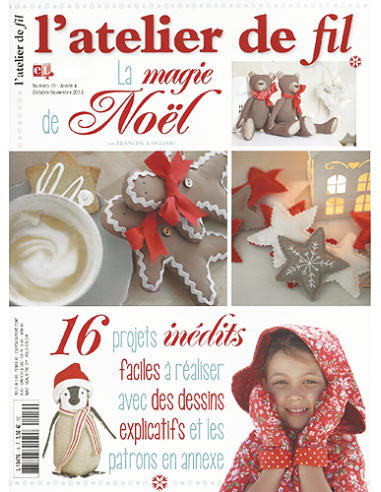 Magazine - l'atelier de fil N°19 - La magie de Noël