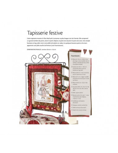 Livre - Broderie festive pour Noël