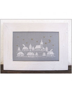 Broderie Passion - Village en hiver