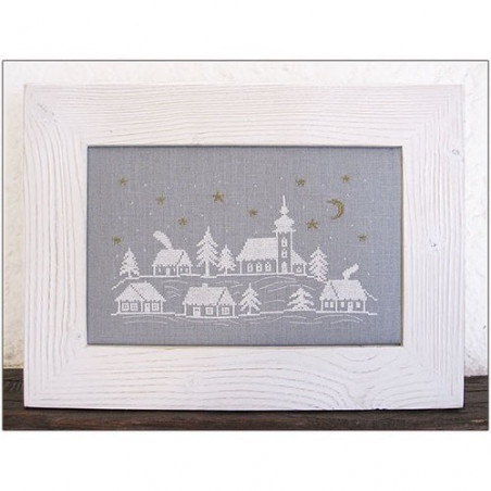 Broderie Passion - Village en hiver