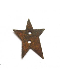 Bouton étoile rouillé - 26 mm