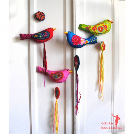 Odile Bailloeul - kit à coudre - L'oiseau Mexicain