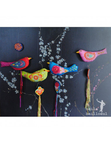 Odile Bailloeul - kit à coudre - L'oiseau Mexicain