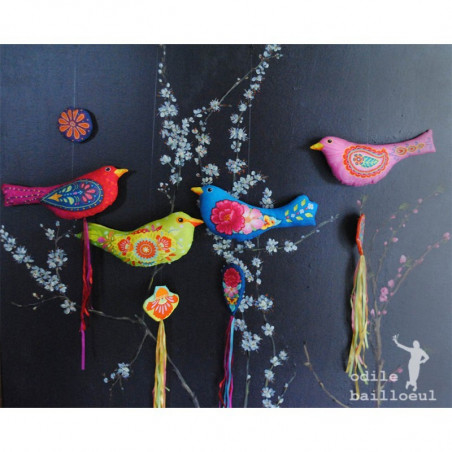 Odile Bailloeul - kit à coudre - L'oiseau Mexicain