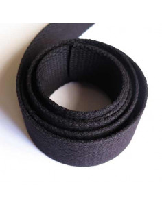 Sangle pour sac en coton 30 mm - noir