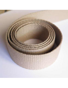 Sangle pour sac en coton 30 mm - beige