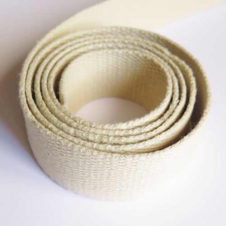 Sangle pour sac en coton 30 mm - crème