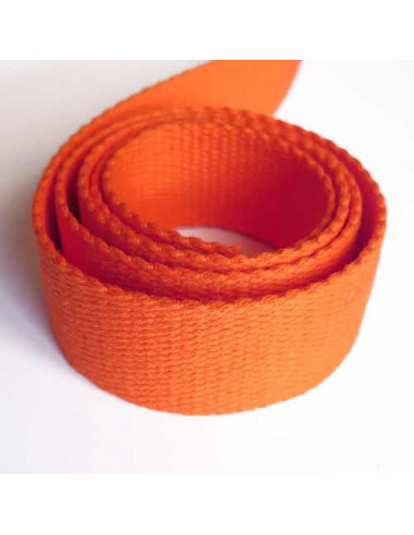 Sangle pour sac en coton 30 mm - orange