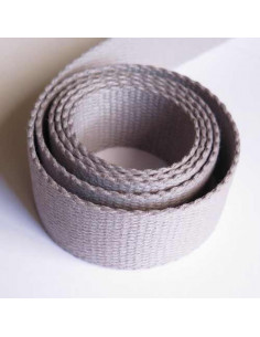Sangle pour sac en coton 30 mm - gris mauve